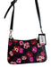 Kate Spade Black & Pink Leather Gold hardware Floral Embellishments Bag Black & Pink / S