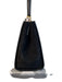 Tory Burch Black Leather & Suede Gold hardware Top Handle Logo Closure Bag Black / Medium