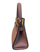 Tory Burch Light Mauve Leather Silver Hardware Top Handle Trapezoid Bag Light Mauve / Petit