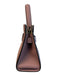 Tory Burch Light Mauve Leather Silver Hardware Top Handle Trapezoid Bag Light Mauve / Petit