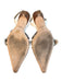 Coach Shoe Size 8.5 Brown & Cream Canvas & Leather Slingbacks Pump Shoes Brown & Cream / 8.5
