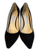 Jimmy Choo Shoe Size 39 Black Suede Pointed Toe High Heel Pump Shoes Black / 39