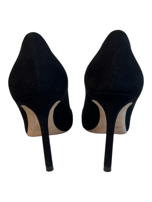 Jimmy Choo Shoe Size 39 Black Suede Pointed Toe High Heel Pump Shoes Black / 39