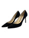 Jimmy Choo Shoe Size 39 Black Suede Pointed Toe High Heel Pump Shoes Black / 39