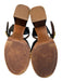 See By Chloe Shoe Size 38 Black Leather Gold Buckle Criss Cross Platform Shoes Black / 38