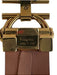 Salvatore Ferragamo Black Leather Gold hardware Logo Belts Black / Medium
