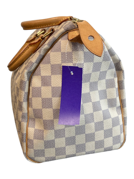 Louis Vuitton Cream Leather Logo Top Handle Top Zip Gold Hardware Bag Cream / Medium