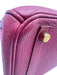 Hermes Berry Red Leather Clemence Gold Hardware Birkin Certified by Entrupy Bag Berry Red / 30