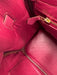 Hermes Berry Red Leather Clemence Gold Hardware Birkin Certified by Entrupy Bag Berry Red / 30