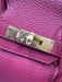 Hermes Berry Red Leather Clemence Gold Hardware Birkin Certified by Entrupy Bag Berry Red / 30