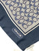 Coach Navy & Cream Silk Monogram scarf Navy & Cream
