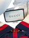 Gucci Size 48 Ivory Blue & Red Cotton & Acetate Collared Back Zip Dress Ivory Blue & Red / 48