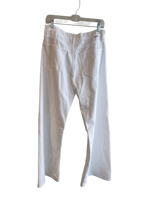Mother Snacks Size 29 White Cotton & Lyocell Zip Fly High Rise 5 Pocket Jeans White / 29