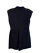 Gucci Size 46 Black Cotton & Viscose Logo Collared Zip Front Above Knee Jumpsuit Black / 46