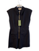 Gucci Size 46 Black Cotton & Viscose Logo Collared Zip Front Above Knee Jumpsuit Black / 46
