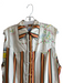 La Prestic Ouiston Size 2/M Ivory & Multi Silk Elastic Waist Stripe Pants Set Ivory & Multi / 2/M