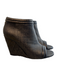Chanel Shoe Size 39 Black Manmade Material Ankle Bootie Quilted Open Toe Shoes Black / 39
