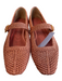 Sam Edelman Shoe Size 8.5 Pink Leather & Manmade Almond Toe Metallic Flat Shoes Pink / 8.5