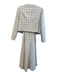 Mill Valley Size 10 White & Black Polyester Blend Long Sleeve Plaid Dress Set White & Black / 10