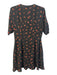 1. State Size 10 Black & Red Polyester V Neck Short Sleeve Faux Wrap Dress Black & Red / 10
