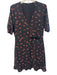 1. State Size 10 Black & Red Polyester V Neck Short Sleeve Faux Wrap Dress Black & Red / 10