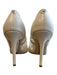 Sam Edelman Shoe Size 9 Cream Leather Suede Lace Detail Pointed Toe Pump Shoes Cream / 9