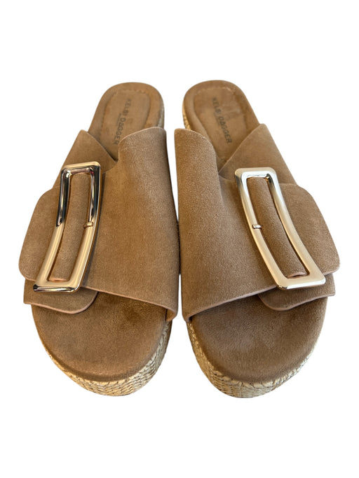 Kelsi Dagger Shoe Size 8.5 Brown Leather Suede Open Toe & Heel Slides Shoes Brown / 8.5