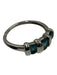 Blue & Silver 925 Silver Semi Precious Stone Oval cut Ring Blue & Silver
