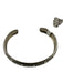 B. Webb Silver Sterling Silver Engraved open cuff Bracelet Silver
