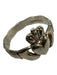 Silver 925 Silver Braided Detail Heart hand Ring Silver