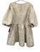 Lilly Pulitzer Size 16 Cream & Gold Polyester Blend Shimmer Leopard Print Dress Cream & Gold / 16