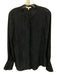 Joie Size Small Navy & Black Viscose Button Front Snake Skin Print Top Navy & Black / Small