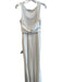 Lulus Size S White Polyester Square Neck Sleeveless Back Detail Maxi Gown White / S