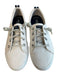 Sperry Shoe Size 7.5 White Canvas Round Almond Toe lace up Low Top Sneaker Shoes White / 7.5