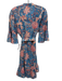 Perry Walker Size 1/S Blue, Pink, Beige Cotton 1/2 Bell Sleeve Buttons Dress Blue, Pink, Beige / 1/S