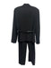 Max Mara Size 8 Black Wool Blend Belt Detail Blazer Side Zip Pant Set Black / 8