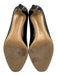 Salvatore Ferragamo Shoe Size 9.5 Black Leather Upper Patent Vara Bow Pumps Black / 9.5
