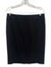Armani Collezioni Size 6 Black Wool Button Front Blazer Back Zip Skirt Set Black / 6