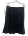 Armani Collezioni Size 8/6 Black Wool Blend Collar Detail Button Front Skirt Set Black / 8/6