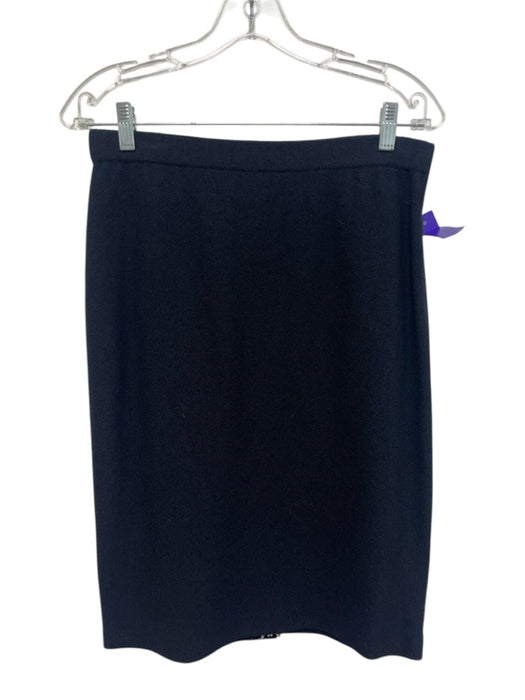 St. John Collection Size 6 Midnight blue Wool Blend Knit Button Front Skirt Set Midnight blue / 6