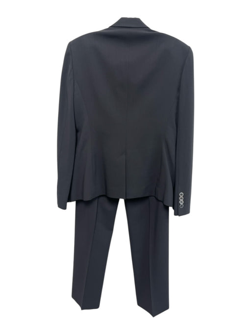 Armani Collezioni Size 8/6 Gray Wool Flap Pocket Blazer Hook & Zip Fly Pant Set Gray / 8/6