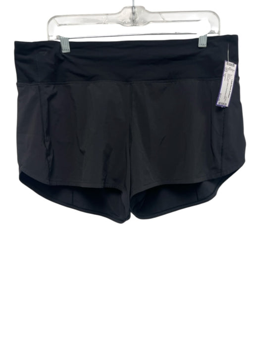 Lululemon Size 12 Black Nylon Blend Drawstring Waist Shorts Black / 12