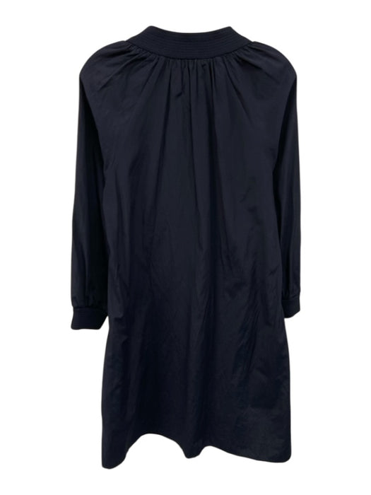 Brochu Walker Size M Navy Blue Polyester Blend Long Balloon Sleeve V Neck Dress Navy Blue / M