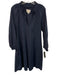 Brochu Walker Size M Navy Blue Polyester Blend Long Balloon Sleeve V Neck Dress Navy Blue / M
