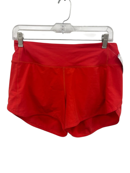 Lululemon Size 6 Red Polyester & Elastane Elastic Drawstring Waist Shorts Red / 6