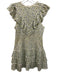 Love Shack Fancy Size 4 Green, Blue, White Cotton & Nylon Floral Print Dress Green, Blue, White / 4