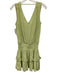 Ramy Brook Size XS Light Green Polyester Sleeveless V Neck Smocked Waist Dress Light Green / XS