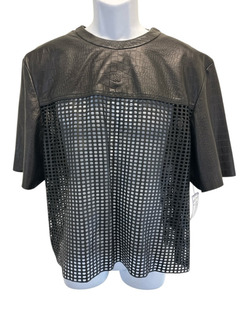 Amiri Like New Size M Black Viscose Mesh T shirt Crew Men's Short Sleeve Black / M
