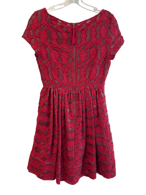 Moulinette Soeurs Size 2P Red No Fabric Tag Round Neck Short Sleeve Dress Red / 2P