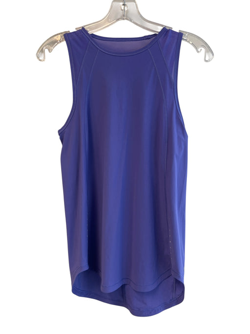 Lululemon Size Est M Purple No Fabric Tag Sleeveless solid color Mesh Detail Top Purple / Est M